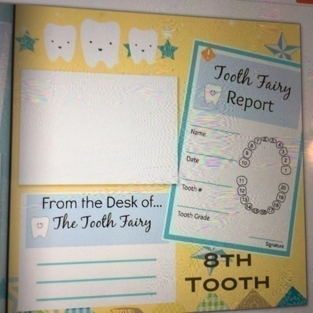 8x8 Hardcover Boys First Tooth book